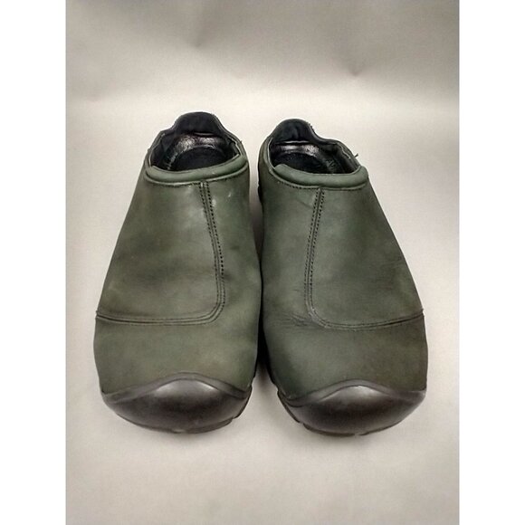 Keen Men's 10.5 Slip On Loafers Green Mules Slip on Leather - Picture 2 of 12